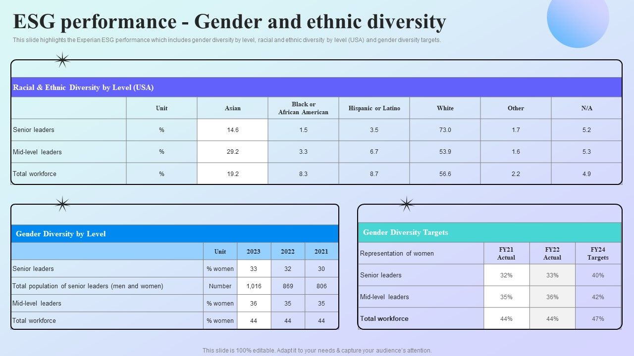 Information_Analytics_Company_Outline_ESG_Performance_Gender_And_Ethnic_Diversity_Icons_PDF_Slide_1.jpg