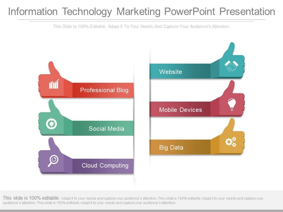 Information Technology Marketing Powerpoint Presentation