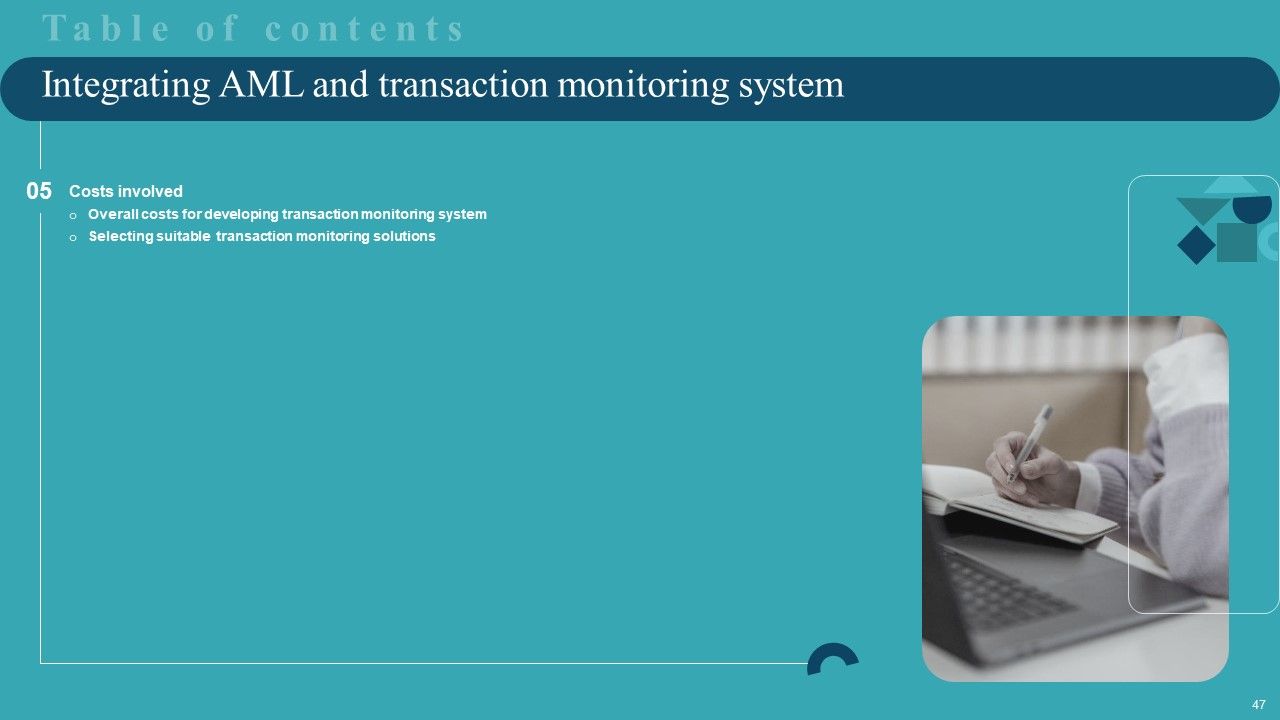 Integrating AML And Transaction Monitoring System Ppt PowerPoint Presentation Complete Deck With Slides Slide47