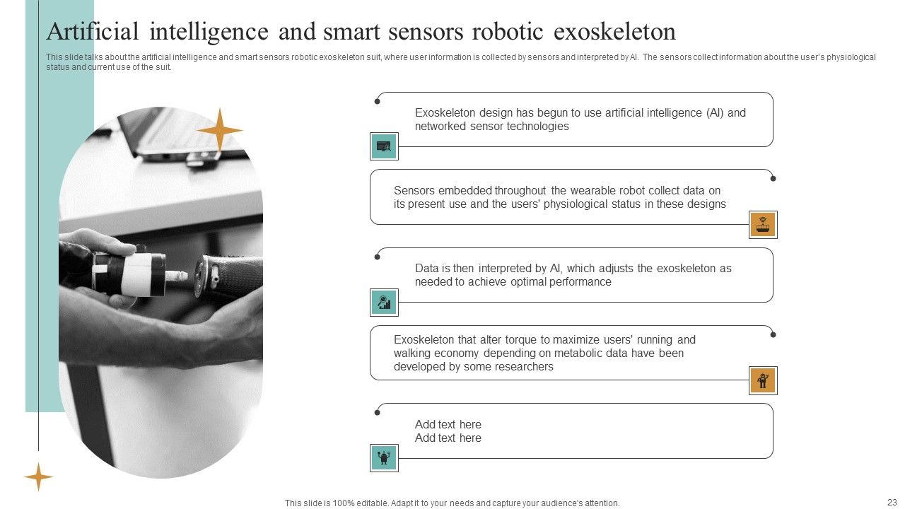 Integrating Robotic Exoskeleton To Improve Operational Efficiency Ppt PowerPoint Presentation Complete Deck With Slides Slide23