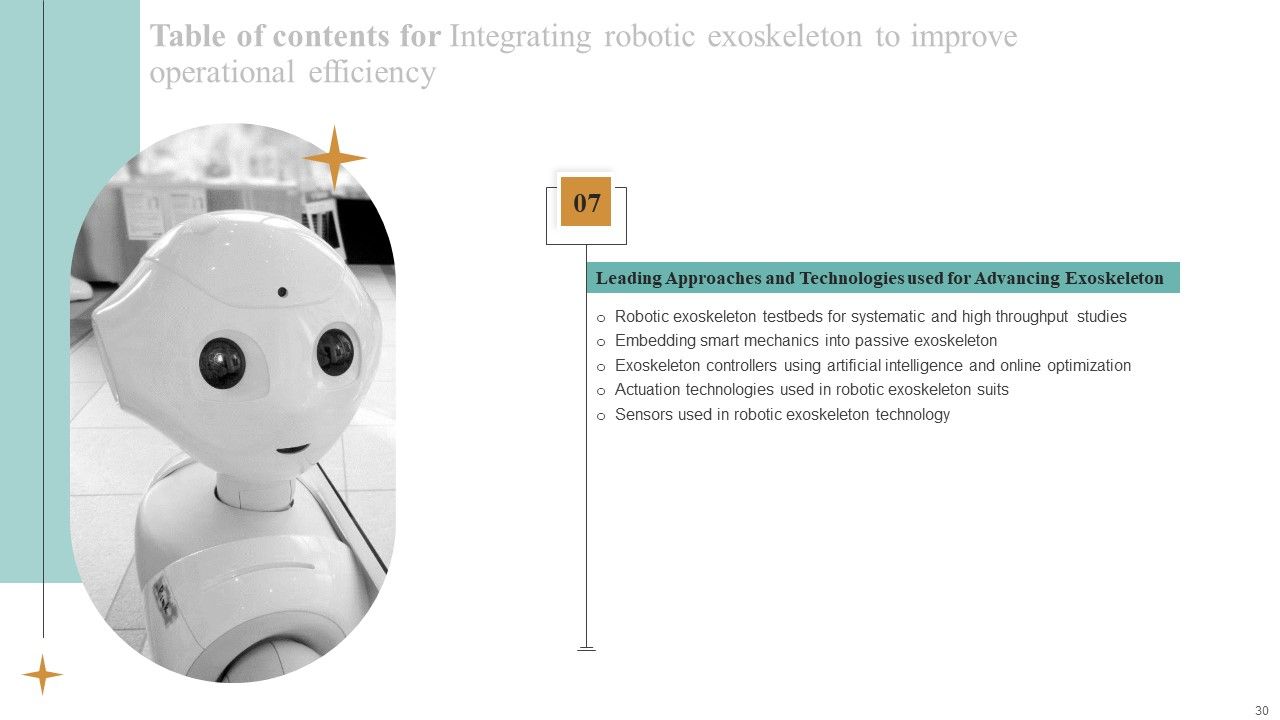 Integrating Robotic Exoskeleton To Improve Operational Efficiency Ppt PowerPoint Presentation Complete Deck With Slides Slide30