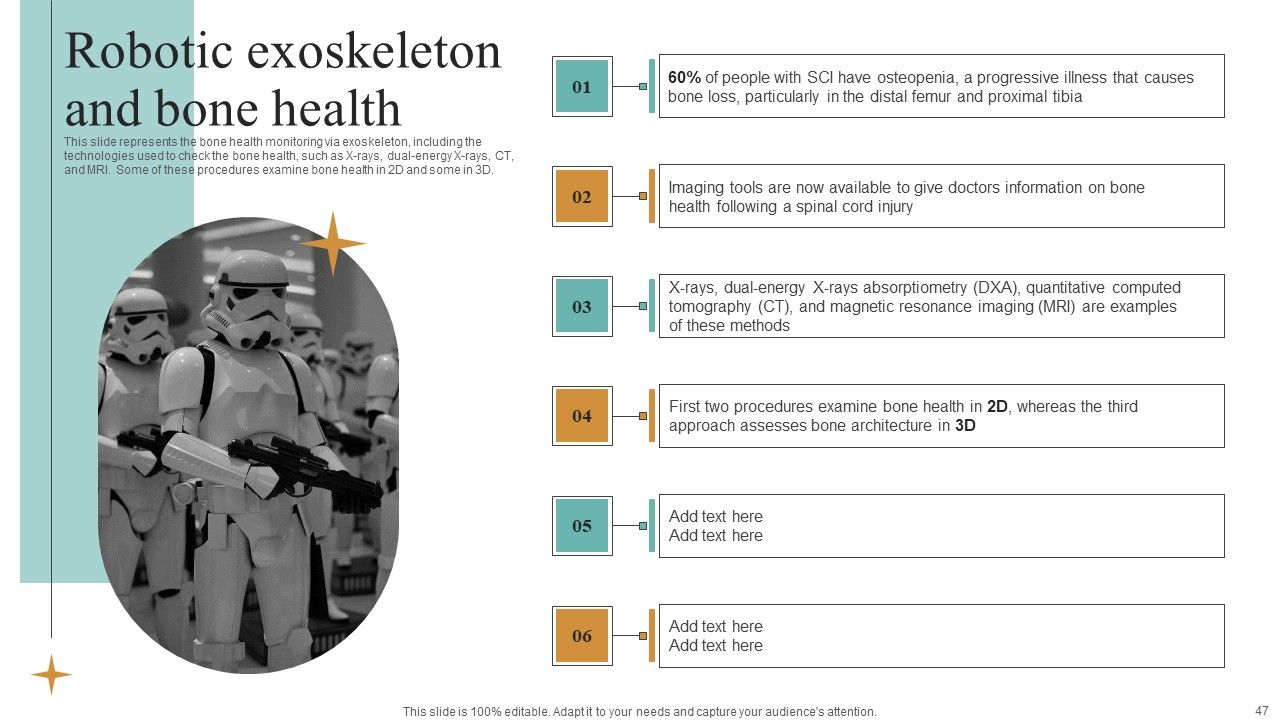 Integrating Robotic Exoskeleton To Improve Operational Efficiency Ppt PowerPoint Presentation Complete Deck With Slides Slide47