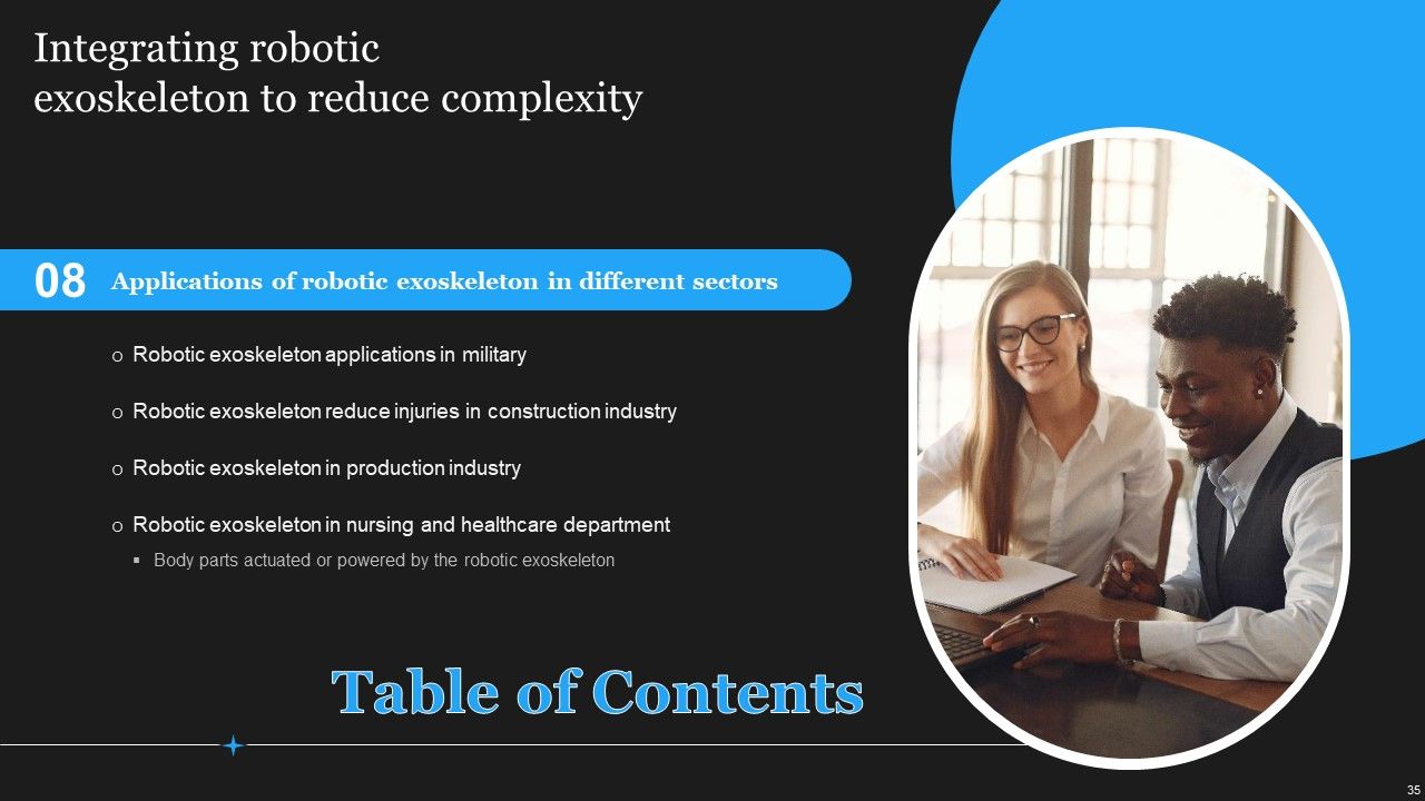 Integrating Robotic Exoskeleton To Reduce Complexity Ppt PowerPoint Presentation Complete Deck With Slides Slide35