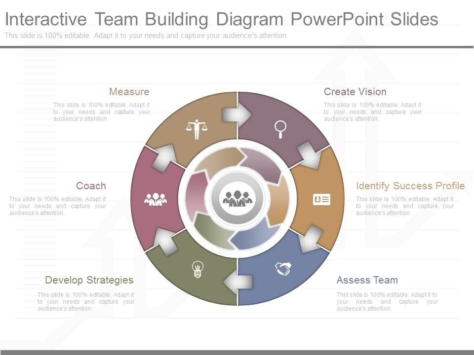 Interactive Team Building Diagram Powerpoint Slides