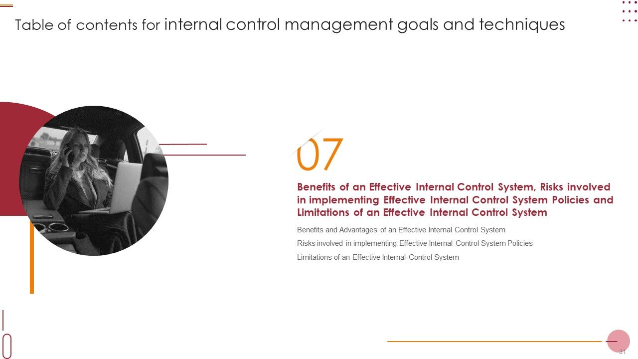 Internal Control Management Goals And Techniques Ppt PowerPoint Presentation Complete With Slides Slide31