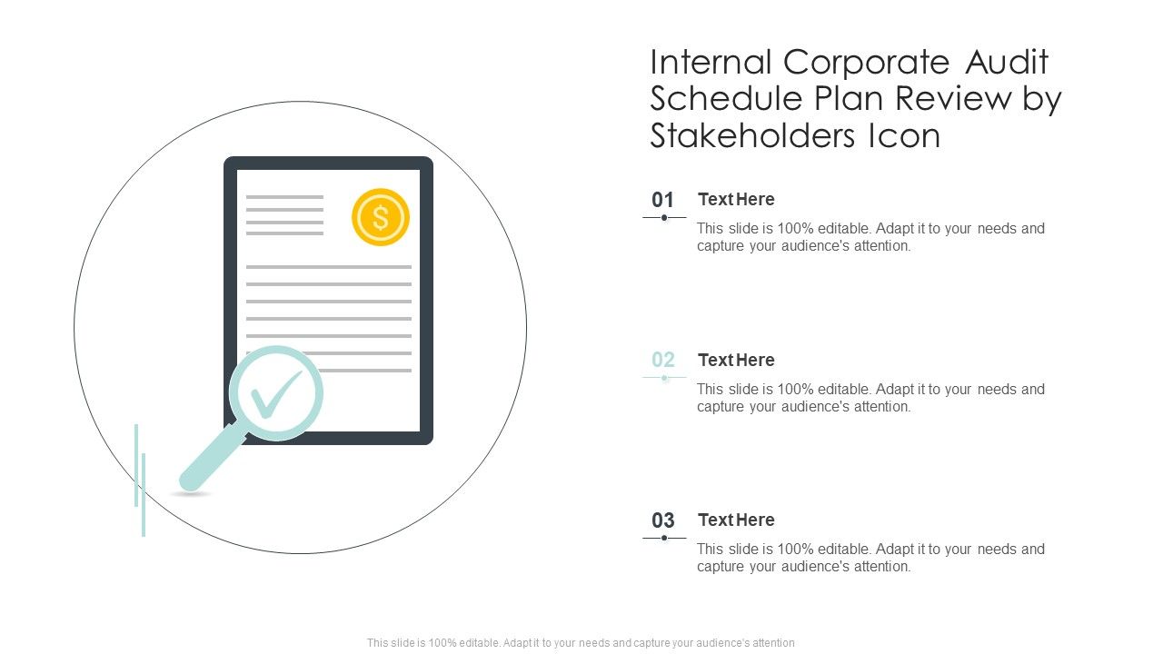 Internal_Corporate_Audit_Schedule_Plan_Review_By_Stakeholders_Icon_Infographics_PDF_Slide_1.jpg