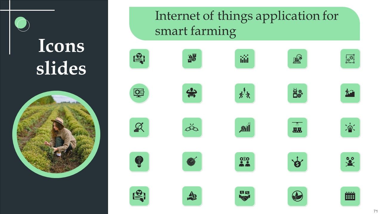 Internet Of Things Application For Smart Farming Ppt PowerPoint Presentation Complete Deck With Slides Slide71