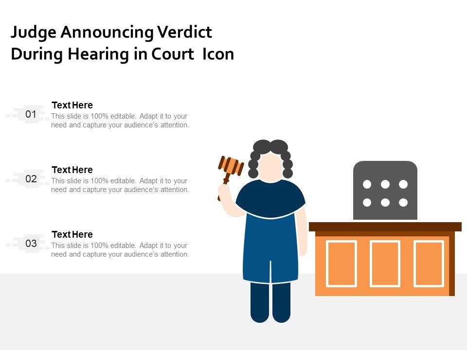 Judge_Announcing_Verdict_During_Hearing_In_Court_Icon_Ppt_PowerPoint_Presentation_Show_Design_Templates_PDF_Slide_1.jpg