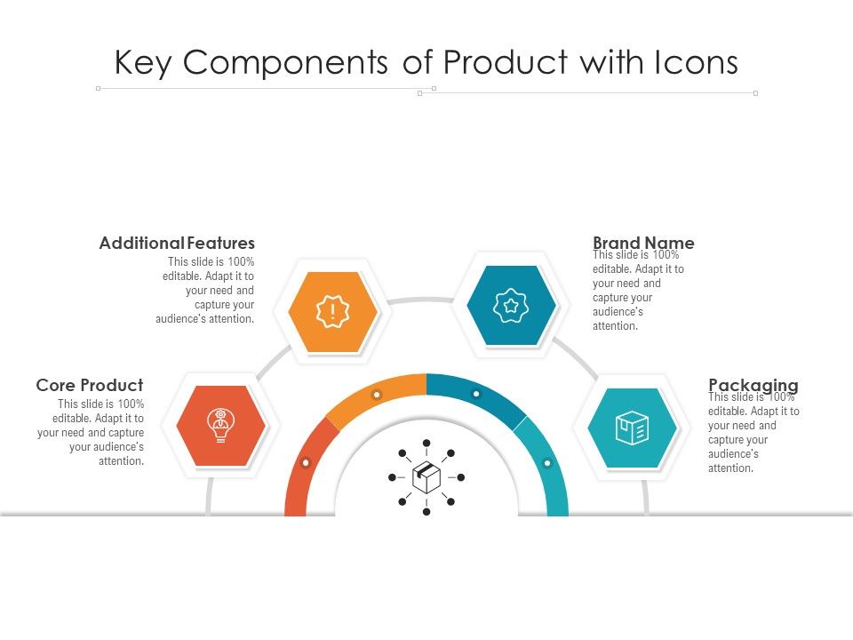 Key_Components_Of_Product_With_Icons_Ppt_PowerPoint_Presentation_Gallery_Graphics_PDF_Slide_1.jpg