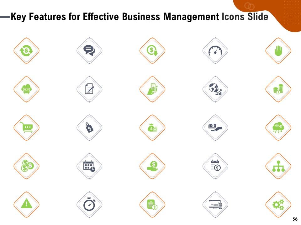 Key Features For Effective Business Management Ppt PowerPoint Presentation Complete Deck With Slides Slide56