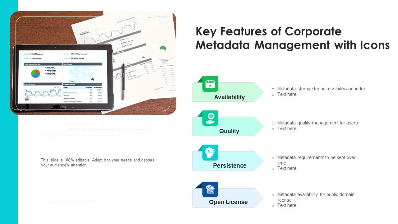 Key_Features_Of_Corporate_Metadata_Management_With_Icons_Ppt_PowerPoint_Presentation_File_Diagrams_PDF_Slide_1.jpg