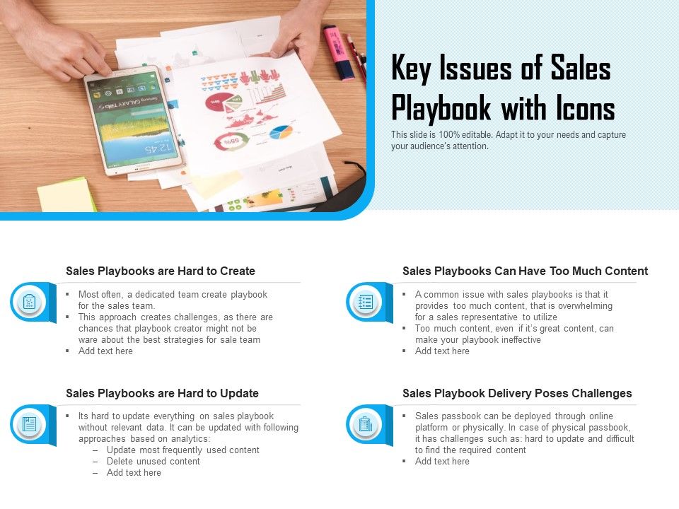 Key_Issues_Of_Sales_Playbook_With_Icons_Ppt_PowerPoint_Presentation_File_Objects_PDF_Slide_1.jpg