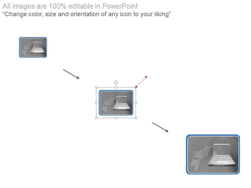 Laptop With Map For Geographical Location Powerpoint Slides Slide02
