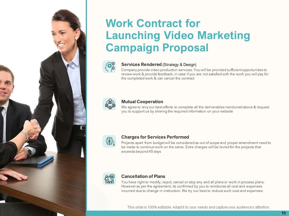 Launching Video Marketing Campaign Proposal Ppt PowerPoint Presentation Complete Deck With Slides Slide19
