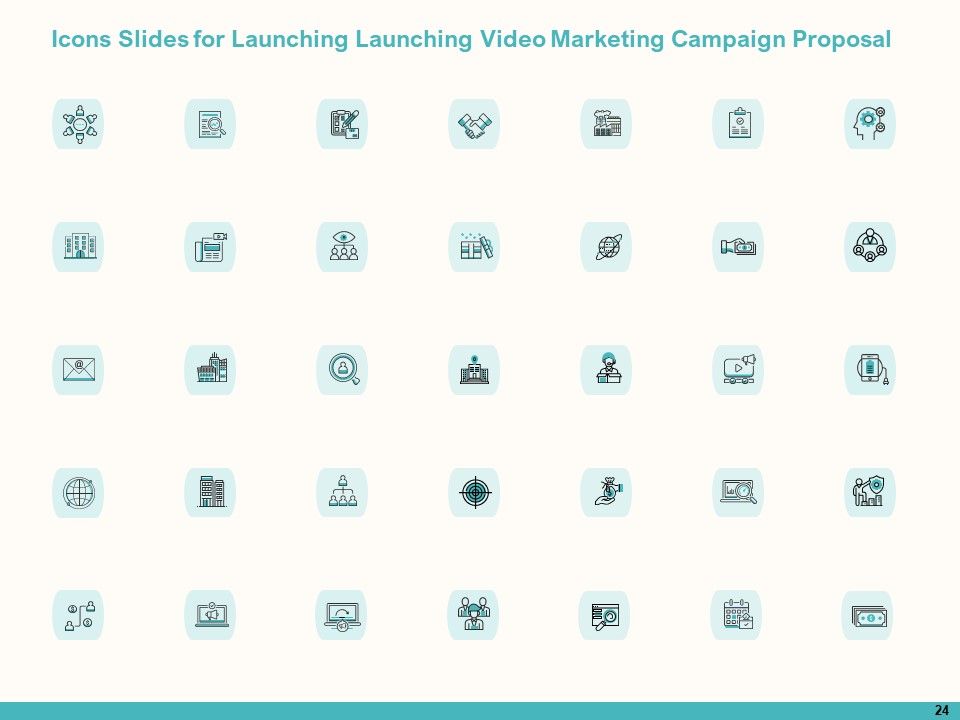 Launching Video Marketing Campaign Proposal Ppt PowerPoint Presentation Complete Deck With Slides Slide24