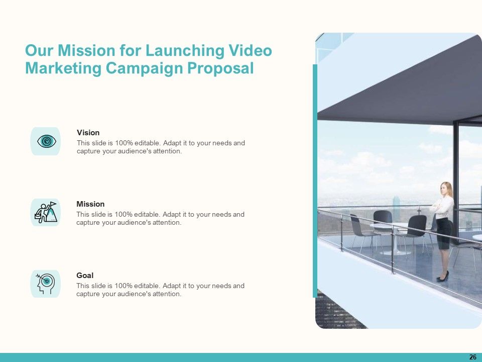 Launching Video Marketing Campaign Proposal Ppt PowerPoint Presentation Complete Deck With Slides Slide26
