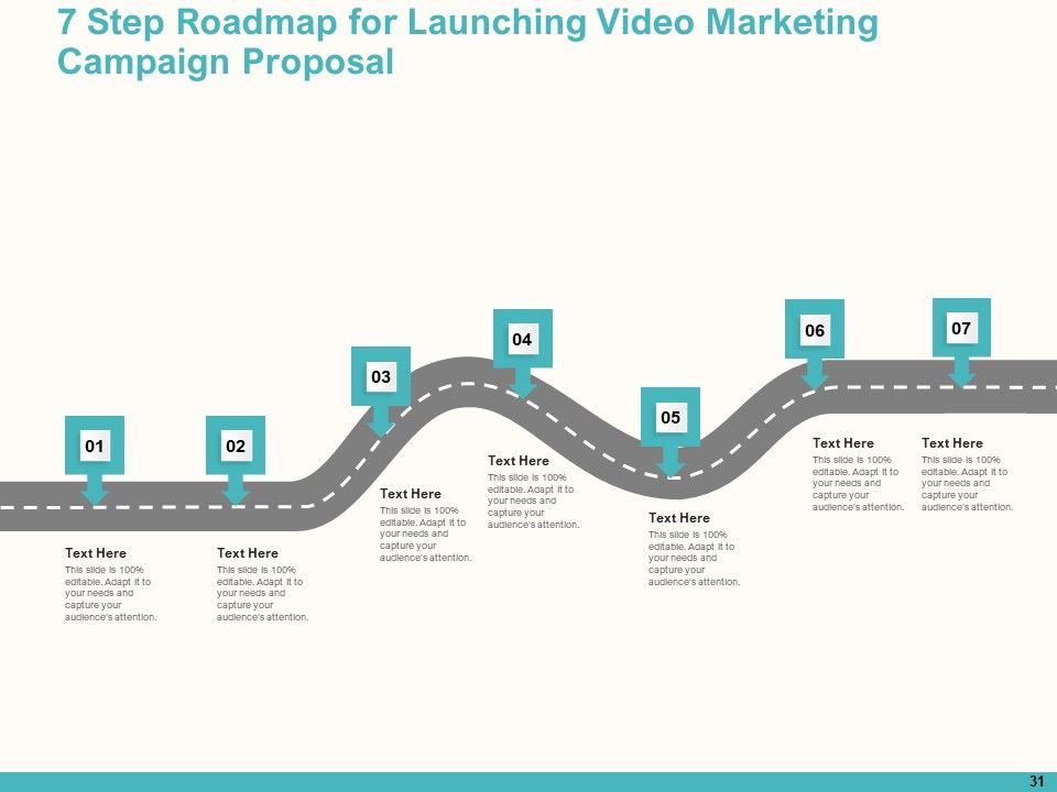 Launching Video Marketing Campaign Proposal Ppt PowerPoint Presentation Complete Deck With Slides Slide31