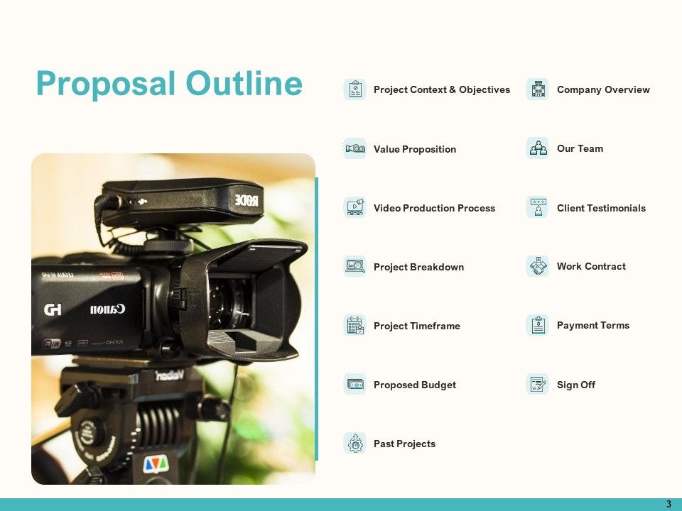Launching Video Marketing Campaign Proposal Ppt PowerPoint Presentation Complete Deck With Slides Slide03