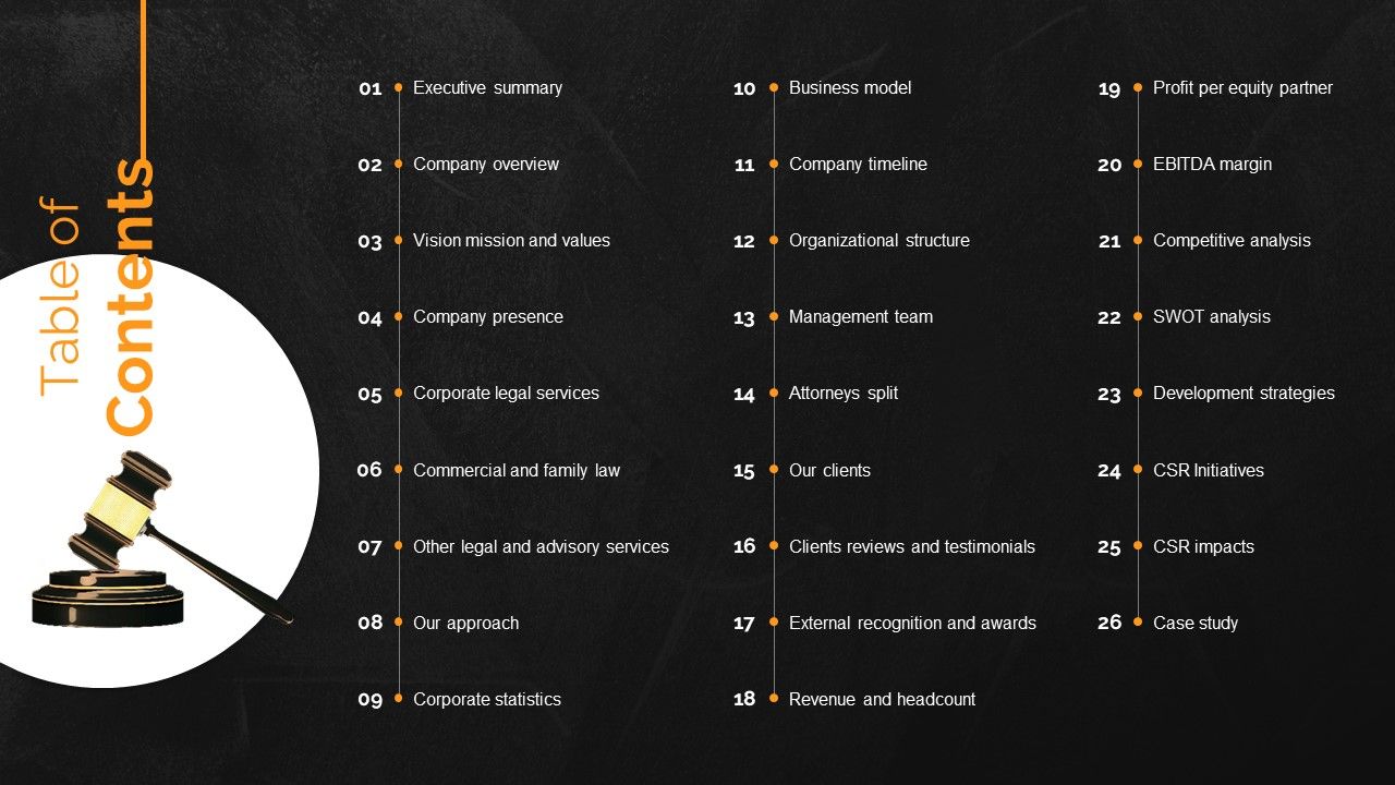 Law_And_Enforcement_Company_Profile_Table_Of_Contents_Icons_PDF_Slide_1.jpg