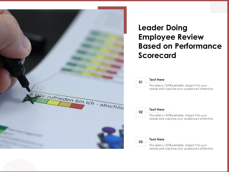 Leader_Doing_Employee_Review_Based_On_Performance_Scorecard_Ppt_PowerPoint_Presentation_File_Icons_PDF_Slide_1.jpg