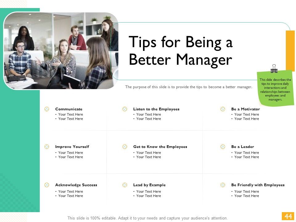 Leaders Vs Managers Ppt PowerPoint Presentation Complete Deck With Slides Slide44