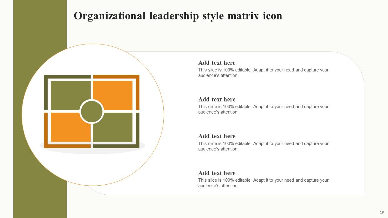 Leadership Methods Grid Ppt PowerPoint Presentation Complete Deck With Slides Slide19