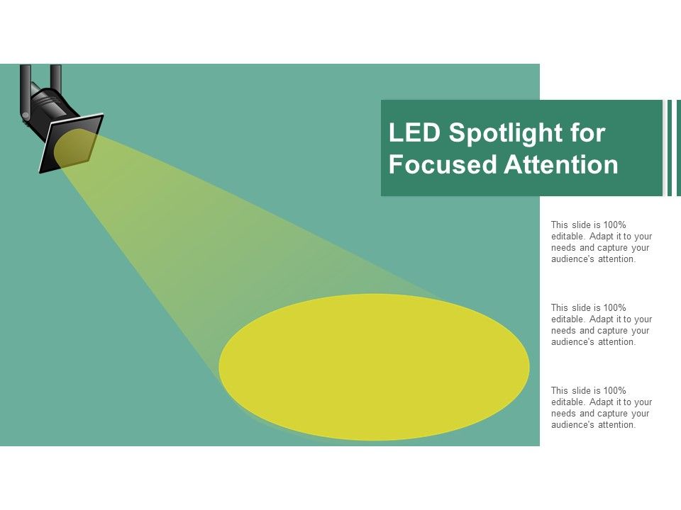 Led Spotlight For Focused Attention Ppt Powerpoint Presentation ...