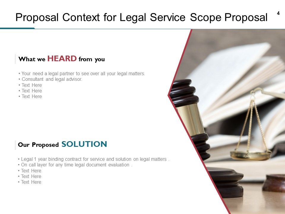 Legal Service Scope Proposal Ppt PowerPoint Presentation Complete Deck With Slides Slide04