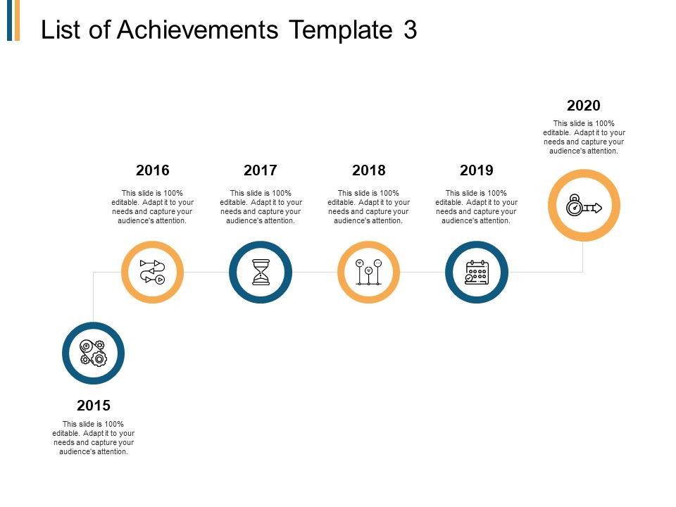 List_Of_Achievements_2015_To_2020_Ppt_PowerPoint_Presentation_Icon_Structure_Slide_1.jpg