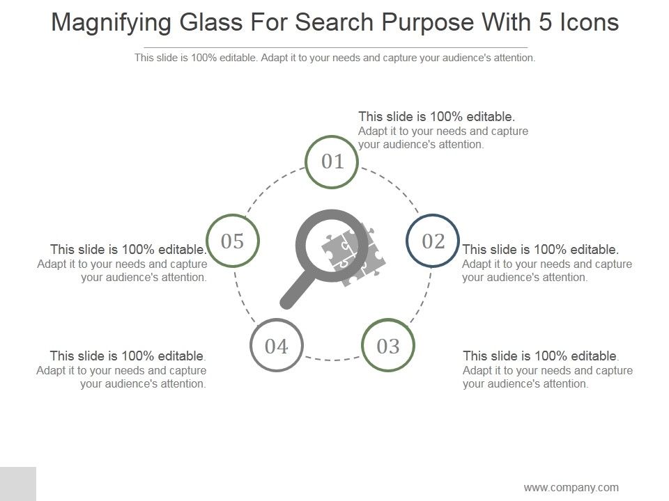 Magnifying_Glass_For_Search_Purpose_With_5_Icons_Ppt_PowerPoint_Presentation_Pictures_Slide_1.jpg