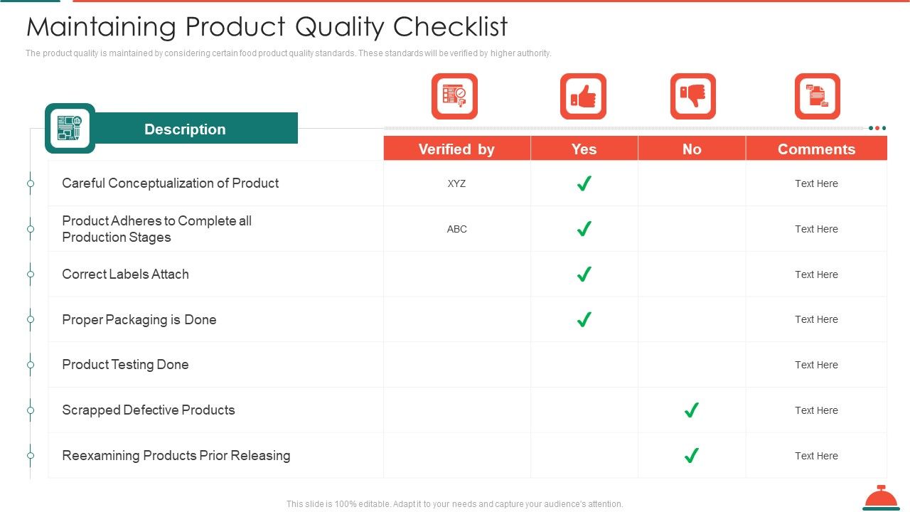 Maintaining_Product_Quality_Checklist_Increased_Superiority_For_Food_Products_Icons_PDF_Slide_1.jpg