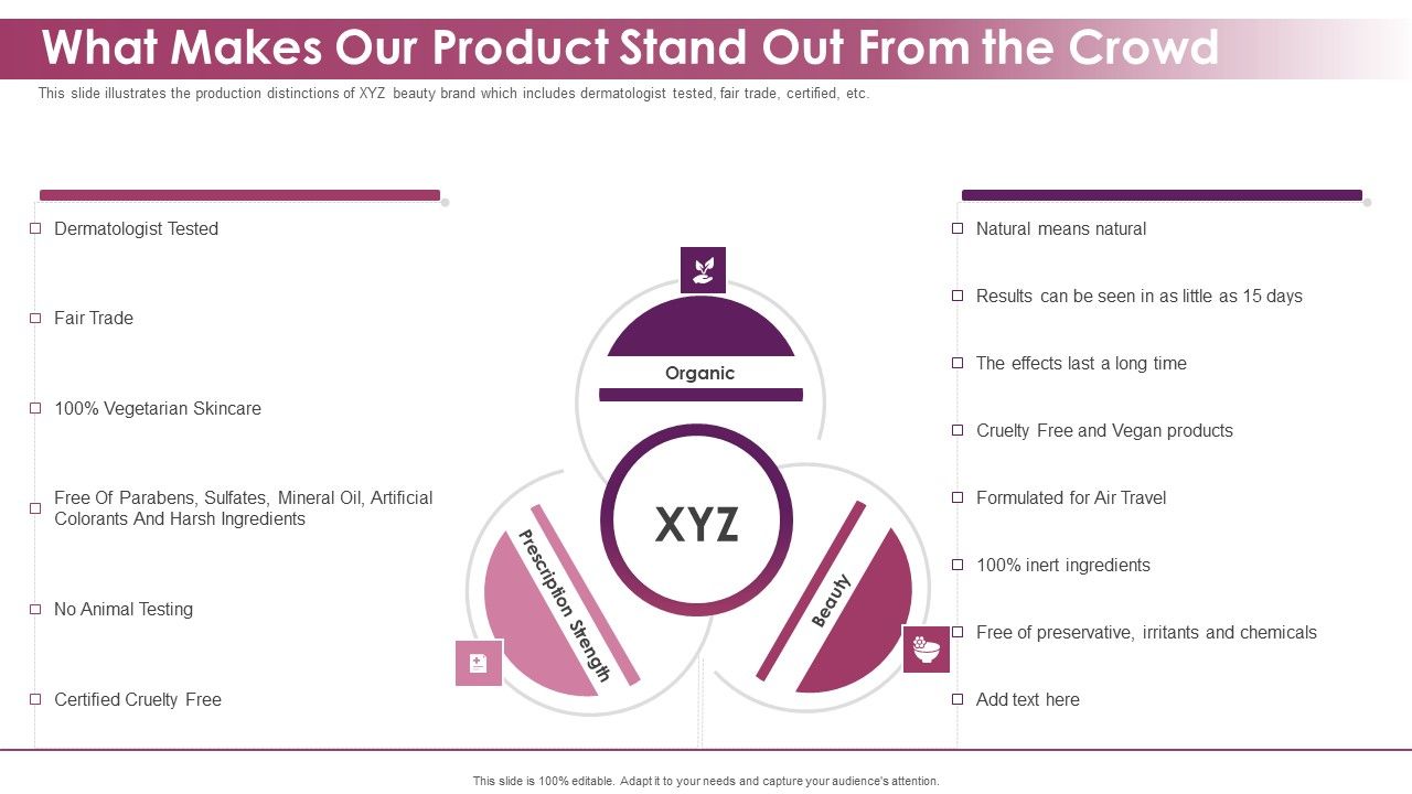 Makeup_And_Skincare_Brand_What_Makes_Our_Product_Stand_Out_From_The_Crowd_Ppt_Icon_Infographics_PDF_Slide_1.jpg