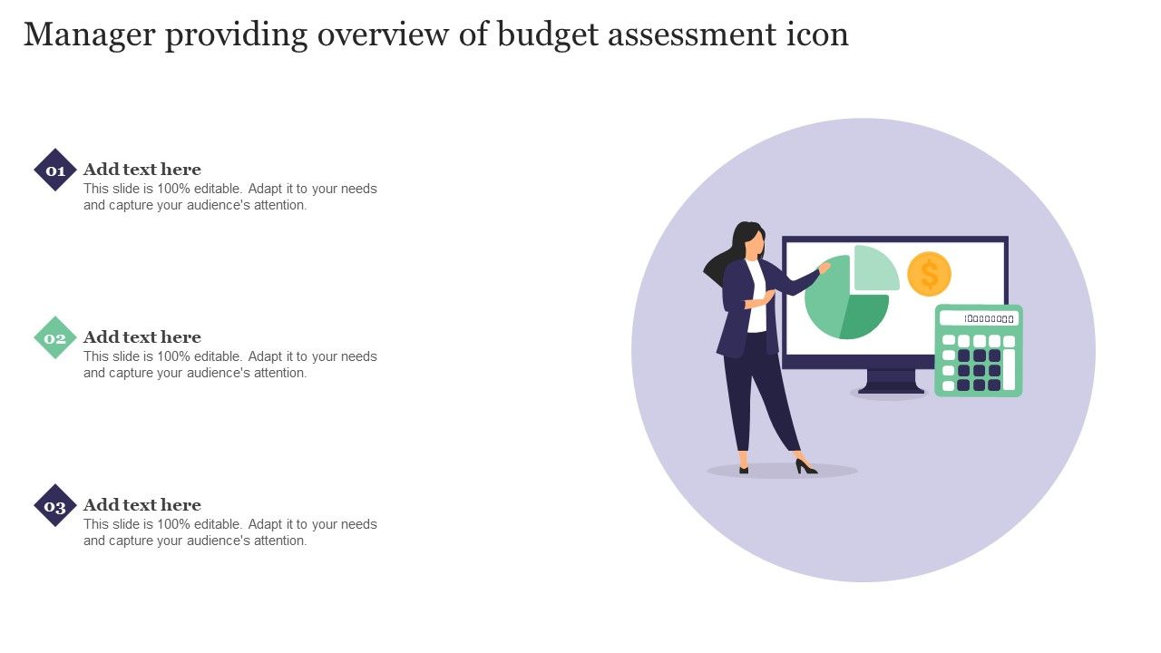 Manager_Providing_Overview_Of_Budget_Assessment_Icon_Professional_PDF_Slide_1.jpg