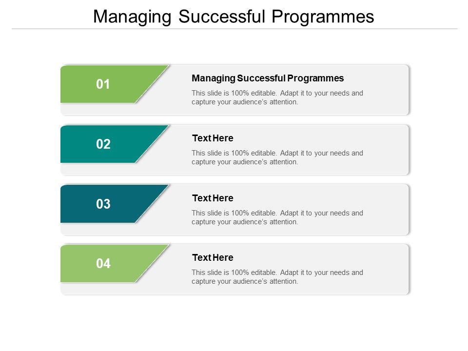 Managing successful programmes ppt powerpoint presentation file