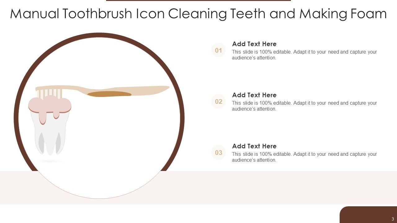 Manual Toothbrush Icon Ppt PowerPoint Presentation Complete With Slides Slide03