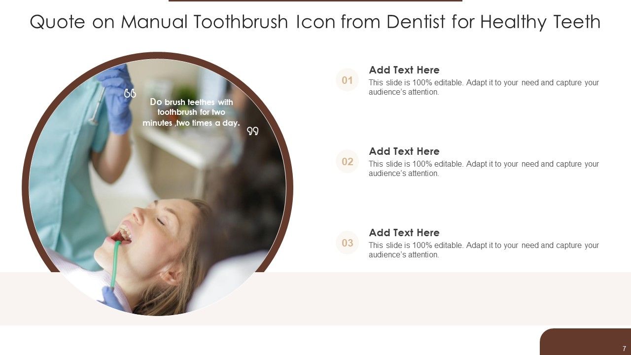 Manual Toothbrush Icon Ppt PowerPoint Presentation Complete With Slides Slide07