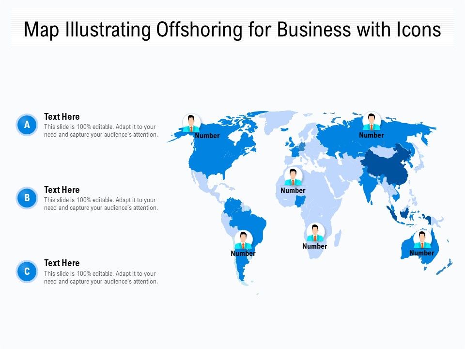 Map_Illustrating_Offshoring_For_Business_With_Icons_Ppt_PowerPoint_Presentation_Gallery_Diagrams_PDF_Slide_1.jpg
