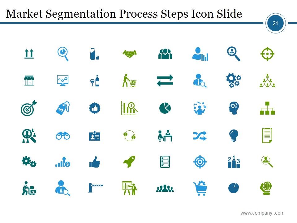 Market Segmentation Process Steps Ppt PowerPoint Presentation Complete Deck With Slides Slide21