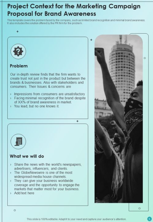 Marketing Campaign Proposal For Brand Awareness Example Document Report Doc Pdf Ppt Slide05