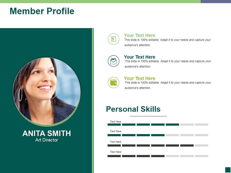Member Profile Ppt PowerPoint Presentation Portfolio Visual Aids