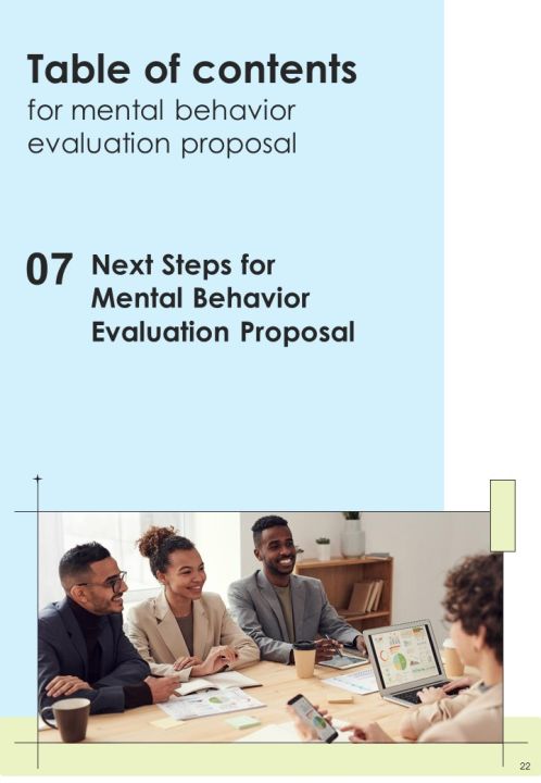 Mental Behavior Evaluation Proposal Example Document Report Doc Pdf Ppt Slide22