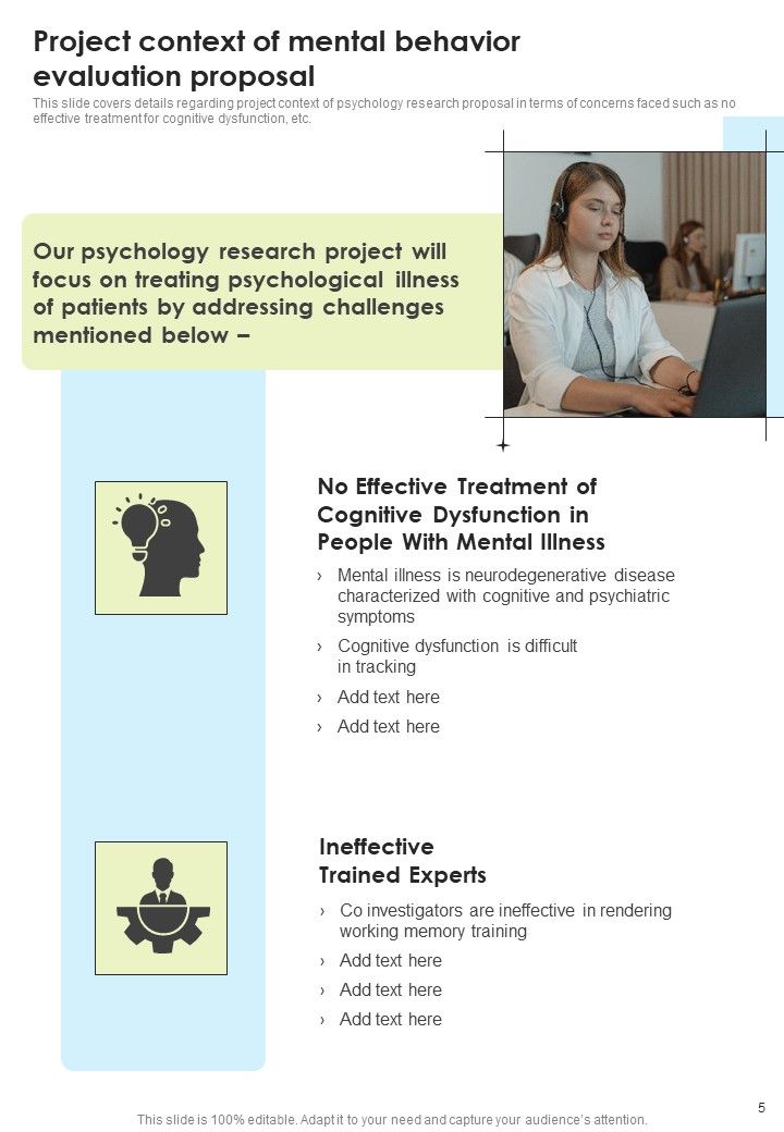 Mental Behavior Evaluation Proposal Example Document Report Doc Pdf Ppt Slide05