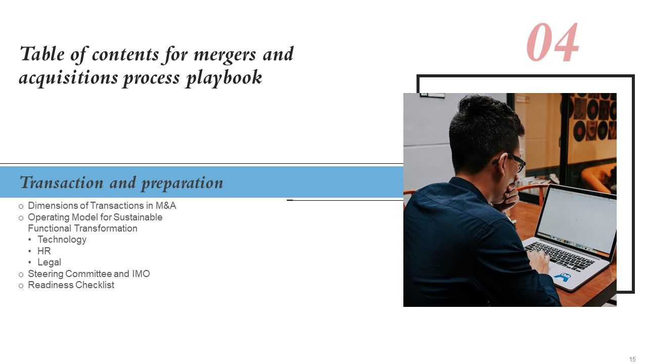 Merger And Integration Procedure Playbook Ppt PowerPoint Presentation Complete Deck With Slides Slide15