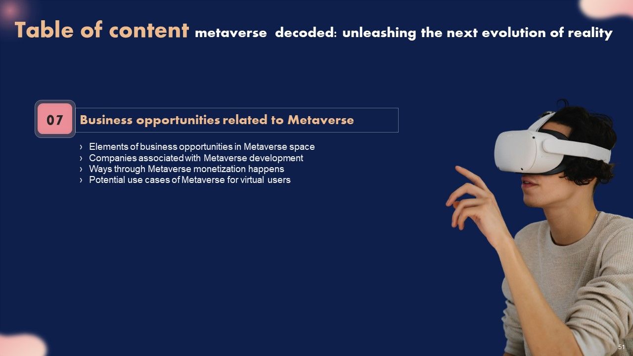 Metaverse Decoded Unleashing The Next Evolution Of Reality Ppt PowerPoint Presentation Complete Deck With Slides Slide51