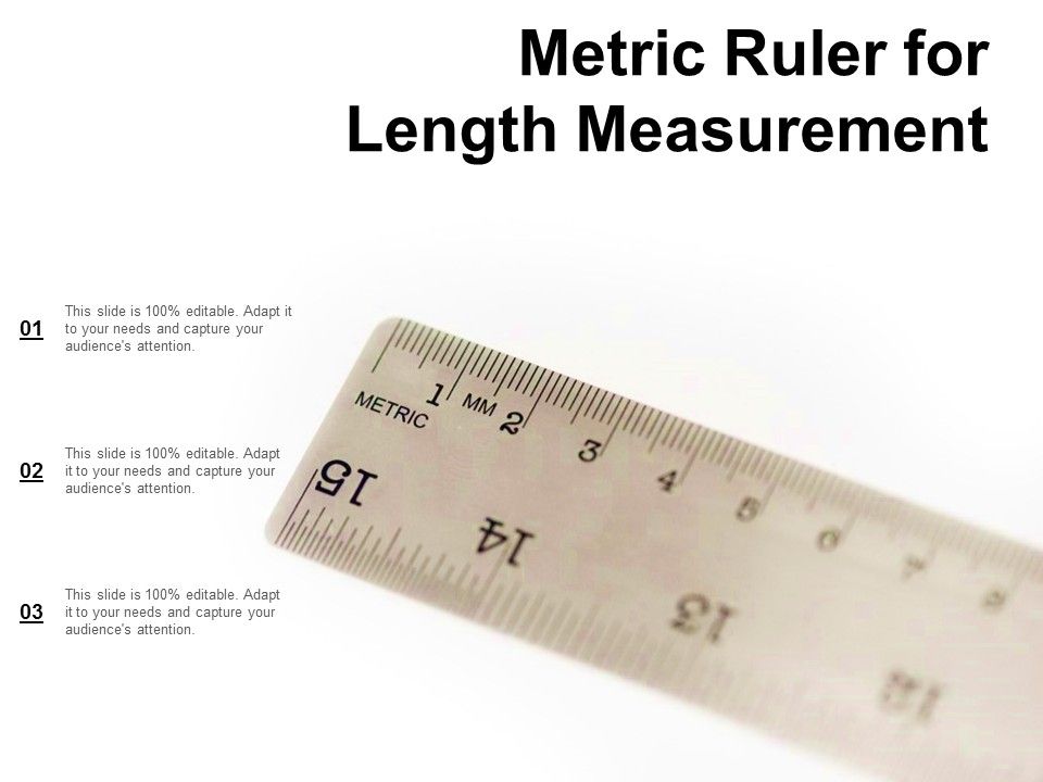 Metric Ruler For Length Measurement Ppt Powerpoint Presentation