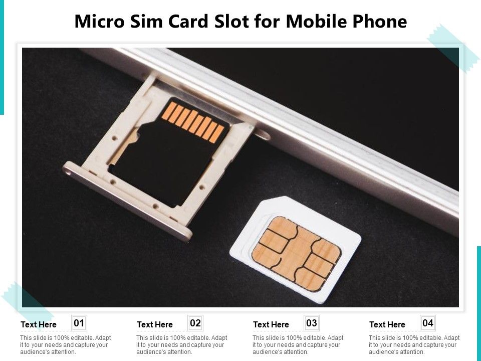 Micro Sim Card Slot For Mobile Phone Ppt PowerPoint Presentation