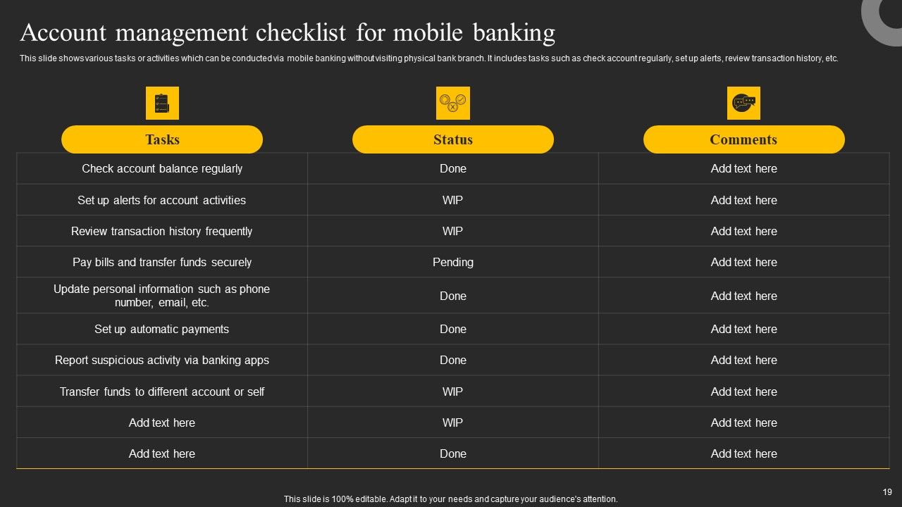 Mobile Banking Solution For Simple And Safe Digital Transactions Ppt PowerPoint Presentation Complete Deck With Slides Slide19