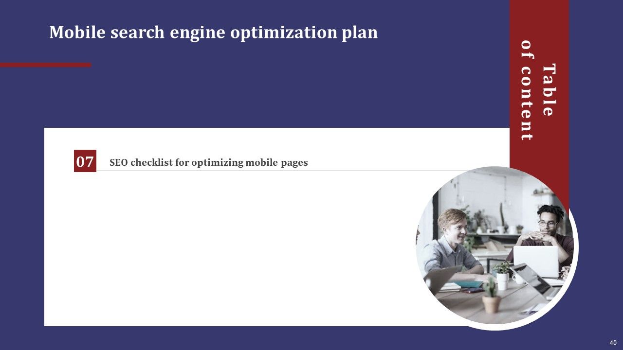 Mobile Search Engine Optimization Plan Ppt PowerPoint Presentation Complete Deck With Slides Slide40
