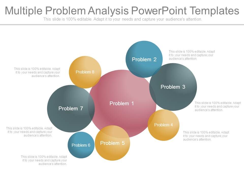 Multiple Problem Analysis Powerpoint Templates