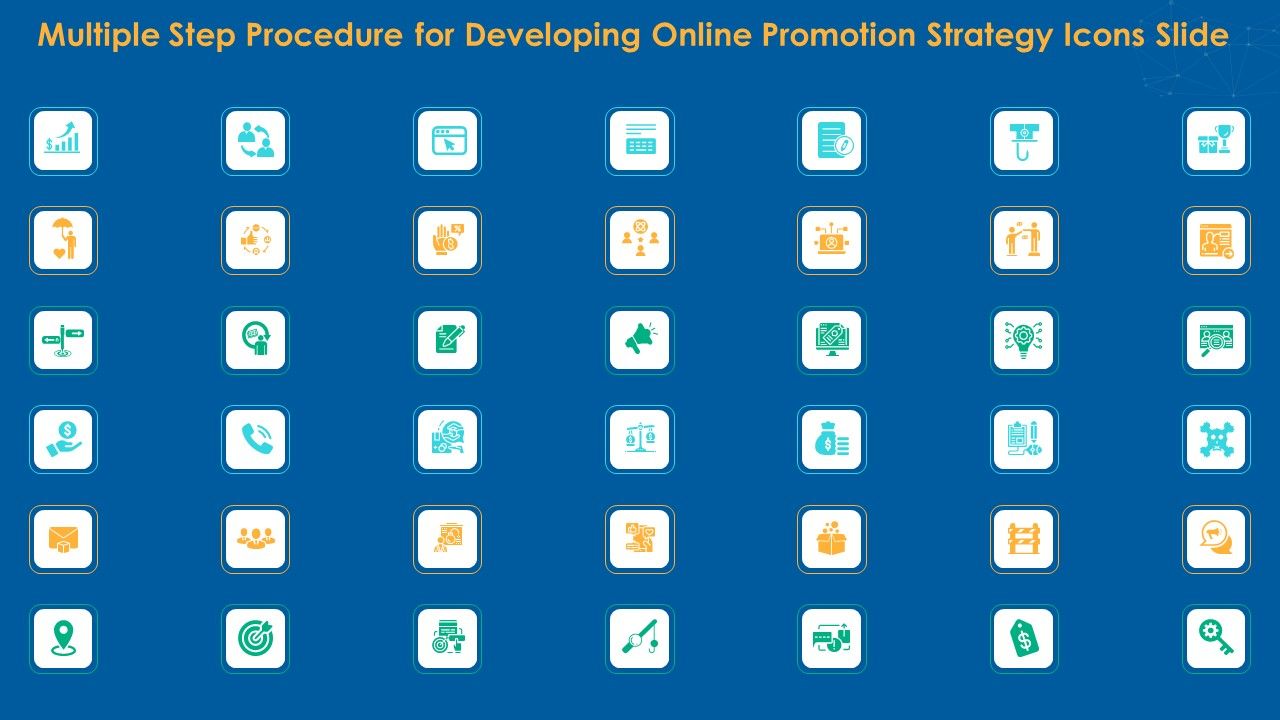 Multiple_Step_Procedure_For_Developing_Online_Promotion_Strategy_Icons_Slide_Icons_PDF_Slide_1.jpg